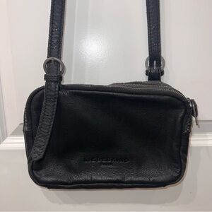 Liebeskind Berlin Sleek Black Leather Shoulder Bag